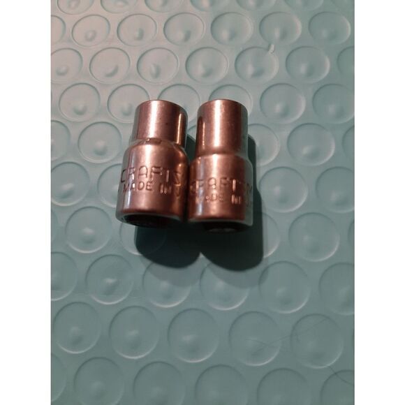 Vintage Lot of 2 Craftsman 1/4" 6 Point 1/4" Drive Sockets Tools - Picture 1 of 4